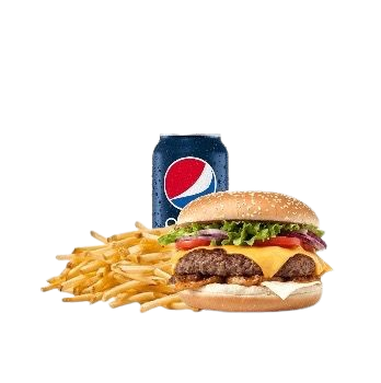 Cheese Beef Burger Combo